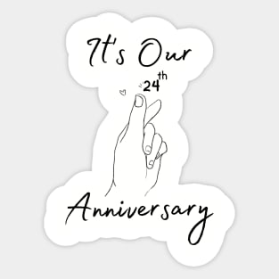 It's Our Twenty Fourth Anniversary Sticker